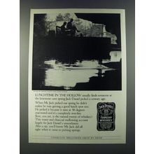 1986 Jack Daniel's Whiskey Ad - Lunchtime