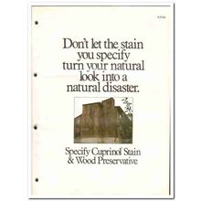 DARWORTH COMPANY 1982 Cuprinol stain wood preservative vintage catalog