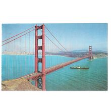 GOLDEN GATE BRIDGE San Francisco, California, USA used postcard 1973 =