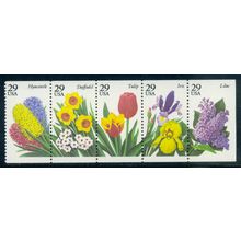2760-2764a 29c Garden Flowers Very Fine MNH Pane/5 L00259 (2)