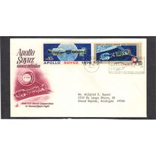 FDC Art Craft 1569-1570 10c Apollo Soyuz (Cachet-Typed/A) CV41719