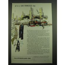 1957 Californians Inc. Ad - All in a San Francisco day
