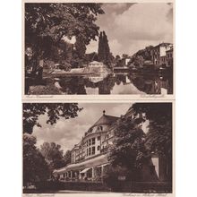 Bad Kreuznach Elisabethenquelle Kurhaus Hotel 2x Old German Postcard s