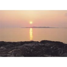 Sunset at Harris & Taransay Outer Hebrides Postcard
