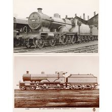 LMS 1045 & 1137 Train 2x Antique Railway Compound Engine Postcard s