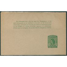 Jamaica 1954 1d green on buff Wrapper H&G E9 unused