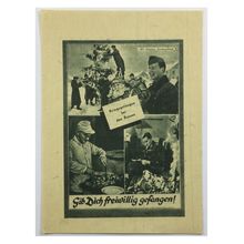 Original WW2 Russian/Soviet Air Drop Leaflet. - Code 2891. - 1944.