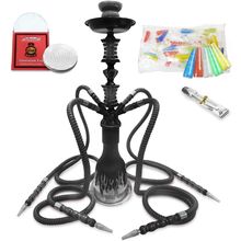 23'' Hookah Set with Everything, Premium Hookah Shisha Set, up to 4 Persons Hook