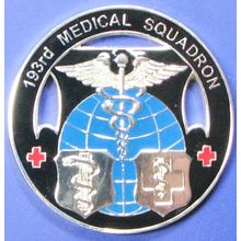 193rd Med Sq., Middletown, PA. Challenge Coin. 1.50". 61b.