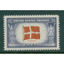 920 5c Flag of Denmark Fine MNH MA0012