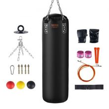 Punching Bag for Adults, 4ft PVC Heavy Boxing Bag Set, Punching Bag with Cha...