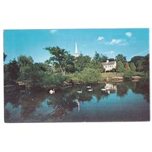 SHAWAME POND, SANDWICH, CAPE COD, MASSACHUSETTS, USA used postcard 1974 pm #