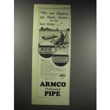1929 ARMCO Culvert Ad - Digging Up Drains Last Time