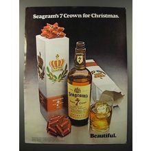 1971 Seagram's 7 Crown Whiskey Ad - for Christmas