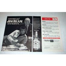 1972 Jim Beam Whiskey Ad - Bert & Burt Bacharach