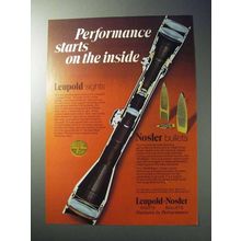 1977 Leupold Scopes and Nosler Bullets Ad - Performance