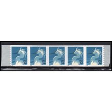 3829 37c Snowy Egret Very Fine MNH Strip of 5 PAL4413