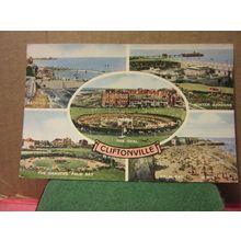 multiview, CLIFTONVILLE, MARGATE, KENT used postcard by Valentine 1962 pm =