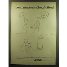 1949 Ladies' Home Journal Magazine Ad - Power of a Woman - Coffee
