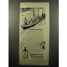 1950 Hudson's Bay Scotch Ad - Always for the few