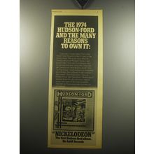 1974 Hudson-Ford Nickelodeon Album Advertisement