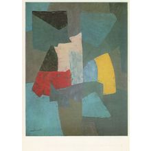 Serge Poliakoff Abstract Composition 1954 Tate Gallery Painting Postcard
