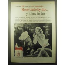 1959 L&M Cigarettes Ad - New 1960 L&M brings you taste.. more taste