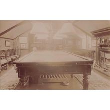 Billiard Snooker Pool Table Monica White Clue Old RPC Postcard