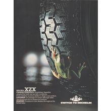 MICHELIN XZX TYERS car :- Original Vintage 1980 Magazine Advert <> POST FREE