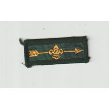 Scout Badge UK - Progress - Cub Gold Arrow - Hessian Back (BY222)