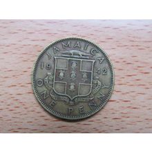 Jamaica 1942 1d Penny Coin