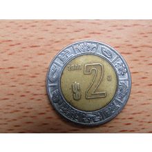 Mexico 2000 2 Peso Centavos Coin