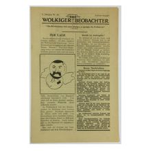 Original WW2 British Air Drop Propaganda Newspaper. - No Code [No. 10/1940].