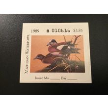 ICOLLECTZONE US 1989 Michigan #14 XF NH