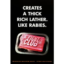 Fight Club (1999)_7 Movie Film Poster Canvas iconic design
