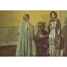 Carriage Dress Dresses with Poke Bonnets Assembly Rooms Bath Fashion Postcard