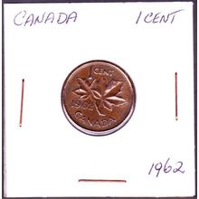1962 Canada 1 Cent Coin