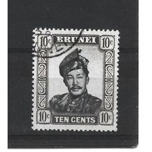 Brunei.SG106 10c Sultan Omar Ali Saifuddin.Fine Used.Aug25t