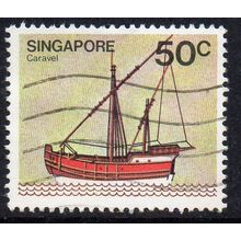 Singapore 1980 Ships - Caravel 50c Used