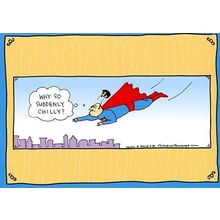 Superman Toupee' - Humorous Tree Free Greeting Card - 14018