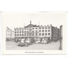 The Council House Nottingham Sketch Postcard