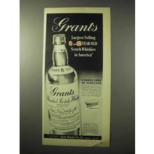 1950 Grant's Scotch Ad - Largest-Selling in America