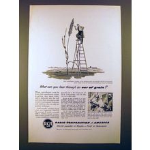 1950 RCA Scintillation Counter Ad - Hear Ear of Grain?