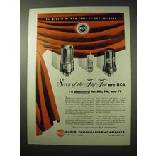 1950 RCA Receiving Tubes Ad - Quality Unquestioned