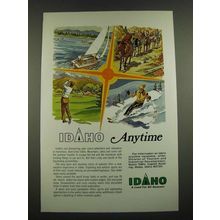 1974 Idaho Division of Tourism and Industrial Development Ad - Anytime