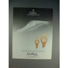 1985 Ebel Watch Ad - Architects of Time!