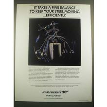 1988 South African Transport Services Railfreight Ad - Fine Balance