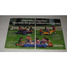 1989 Fisher-Price Grow with Me Toys Ad - Picnic Table, Super Sandbox