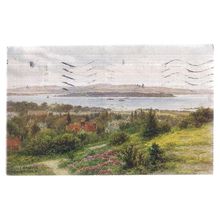 POOLE HARBOUR, DORSET used vintage postcard 1922 pm #