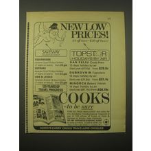 1966 Thos. Cook & Son Ad - New Low Prices!